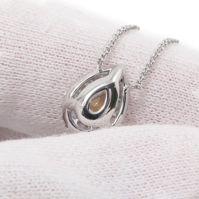 グラフ ネックレス アイコン ペアシェイプ ペンダント ファンシーイエローダイヤ 1P 0.50ct/ダイヤ K18WG/K18YG RGP845 GIA鑑定書付き