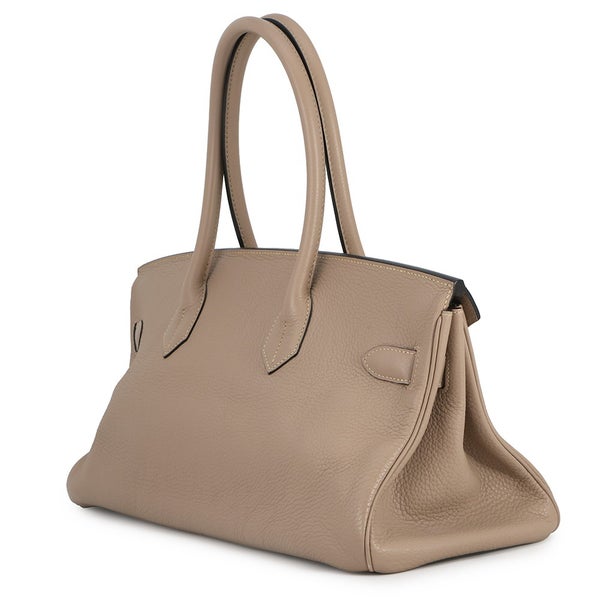 エルメス ショルダーバーキン42 トゥルティエールグレー/シルバー金具 トリヨンクレマンス □M刻印