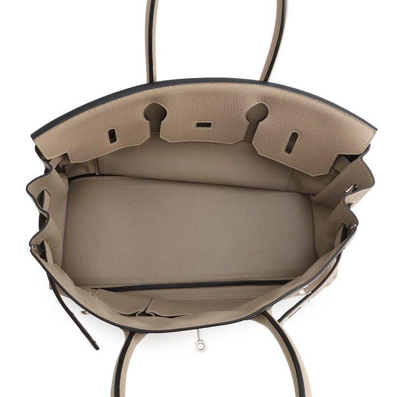 エルメス ショルダーバーキン42 トゥルティエールグレー/シルバー金具 トリヨンクレマンス □M刻印