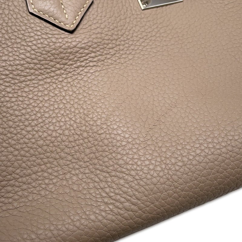 エルメス ショルダーバーキン42 トゥルティエールグレー/シルバー金具 トリヨンクレマンス □M刻印