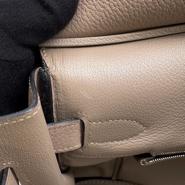 エルメス ショルダーバーキン42 トゥルティエールグレー/シルバー金具 トリヨンクレマンス □M刻印