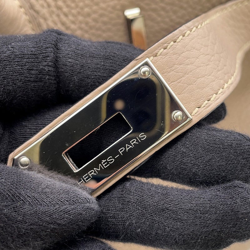 エルメス ショルダーバーキン42 トゥルティエールグレー/シルバー金具 トリヨンクレマンス □M刻印