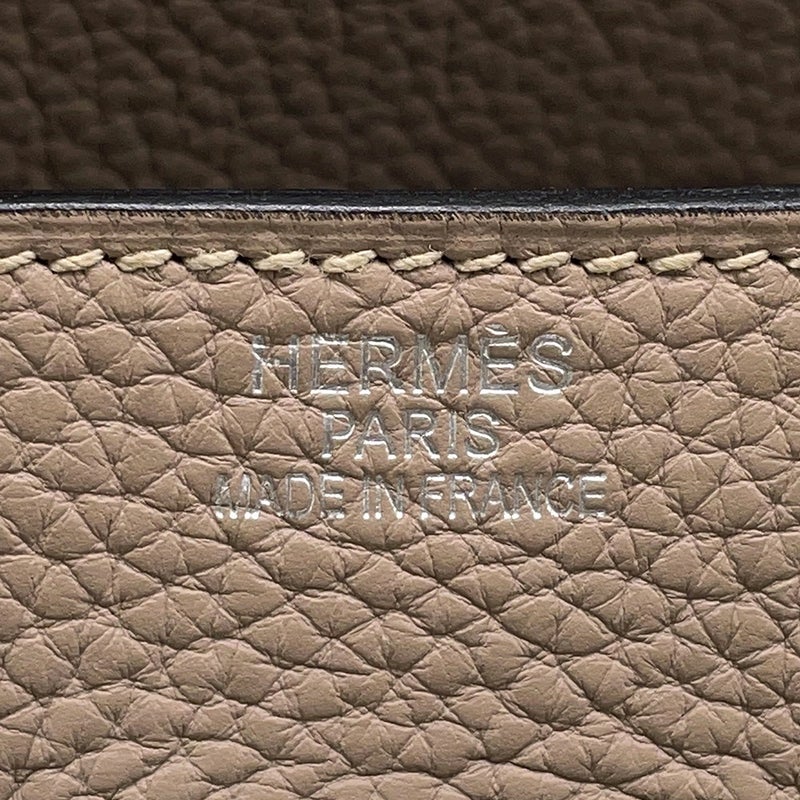 エルメス ショルダーバーキン42 トゥルティエールグレー/シルバー金具 トリヨンクレマンス □M刻印