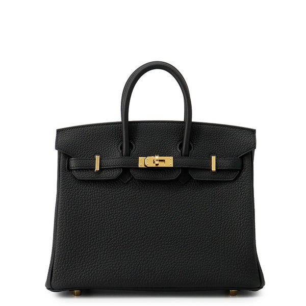 エルメス バーキン25 ブラック/ゴールド金具 トゴ K刻印 HERMES Birkin ハンドバッグ 黒