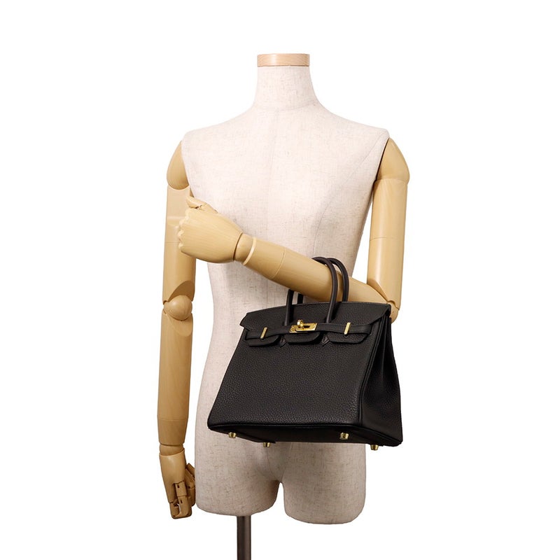 エルメス バーキン25 ブラック/ゴールド金具 トゴ K刻印 HERMES Birkin ハンドバッグ 黒