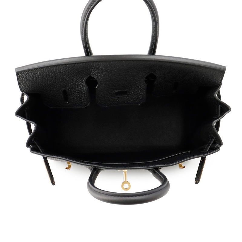 エルメス バーキン25 ブラック/ゴールド金具 トゴ K刻印 HERMES Birkin ハンドバッグ 黒