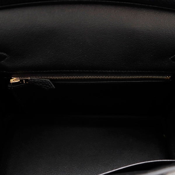エルメス バーキン25 ブラック/ゴールド金具 トゴ K刻印 HERMES Birkin ハンドバッグ 黒