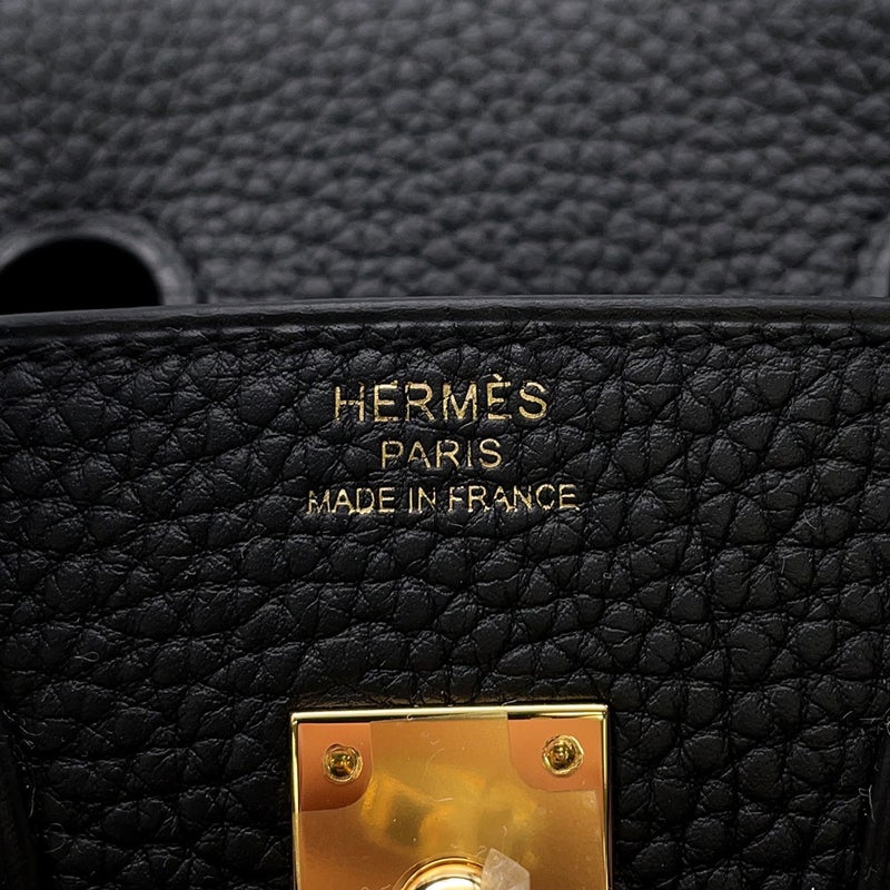 エルメス バーキン25 ブラック/ゴールド金具 トゴ K刻印 HERMES Birkin ハンドバッグ 黒