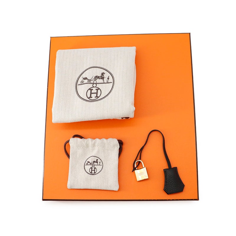 エルメス バーキン25 ブラック/ゴールド金具 トゴ K刻印 HERMES Birkin ハンドバッグ 黒