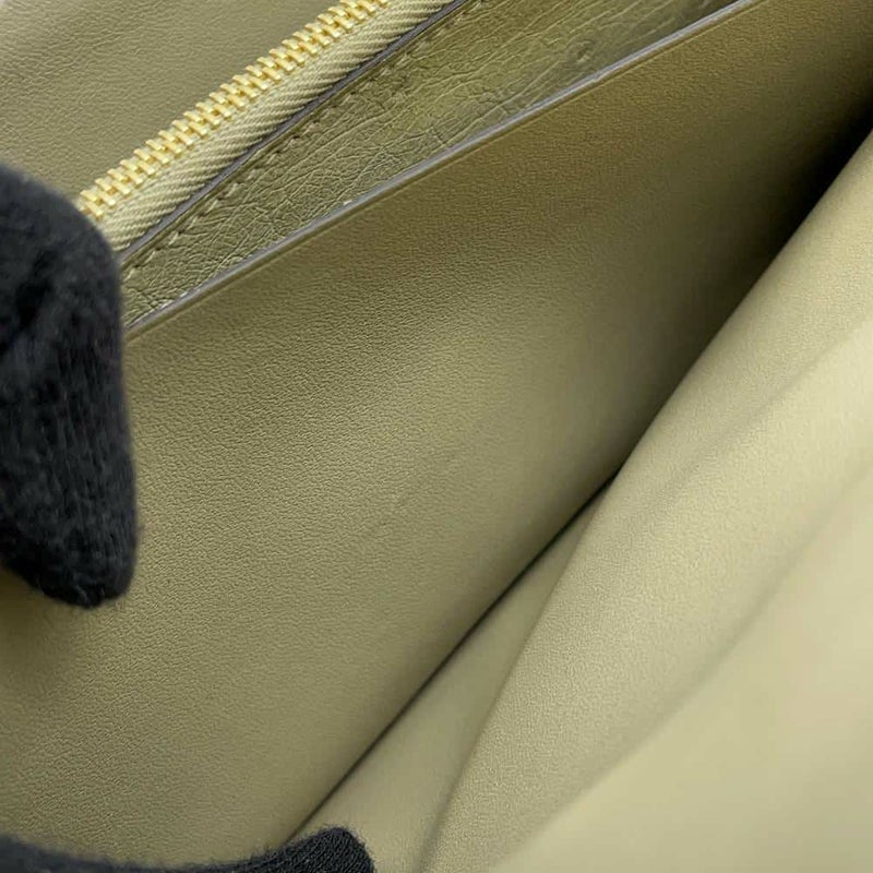 エルメス 長財布 コンスタンス トゥーゴー ロング セージ/ゴールド金具 オーストリッチ U刻印 財布