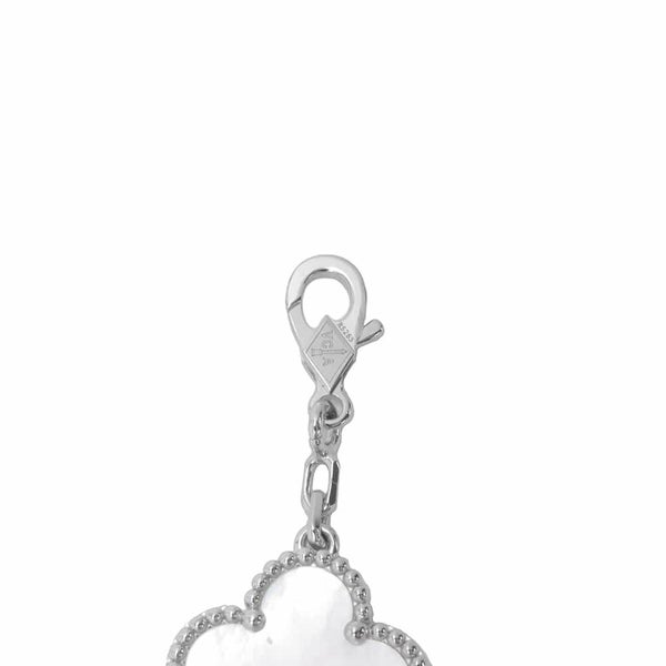 ヴァンクリーフ＆アーペル ブレスレット ヴィンテージ アルハンブラ 5モチーフ マザーオブパール K18WGホワイトゴールド VCARF48400