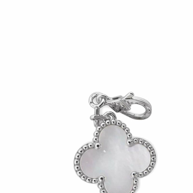 ヴァンクリーフ＆アーペル ブレスレット ヴィンテージ アルハンブラ 5モチーフ マザーオブパール K18WGホワイトゴールド VCARF48400