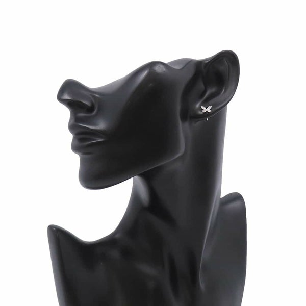 グラフ ピアス パヴェ バタフライ ダイヤモンド プティ スタッド イヤリング ダイヤ 計0.08ct K18WGホワイトゴールド RGE1563