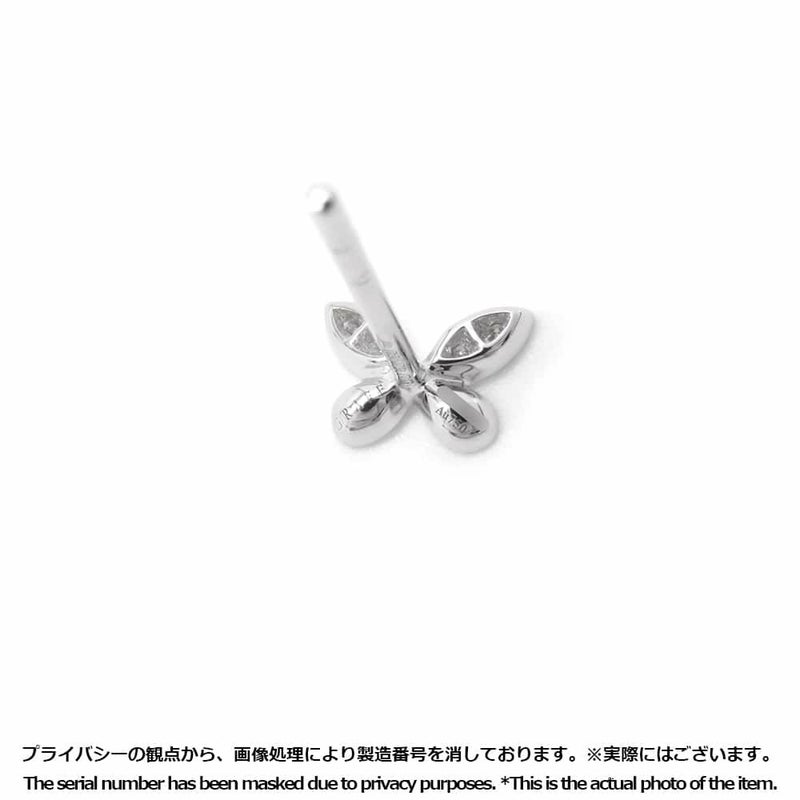 グラフ ピアス パヴェ バタフライ ダイヤモンド プティ スタッド イヤリング ダイヤ 計0.08ct K18WGホワイトゴールド RGE1563
