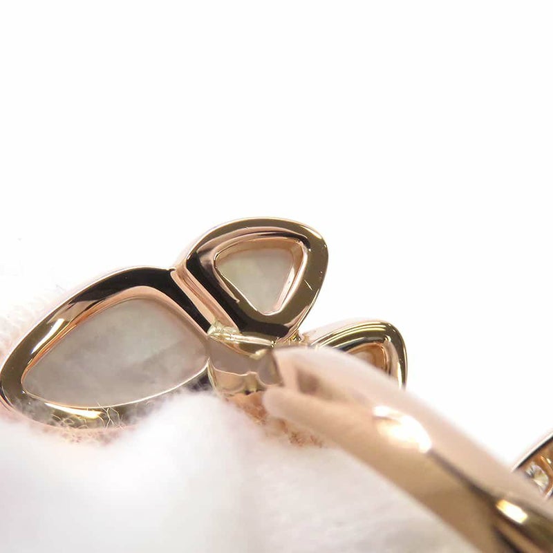 ヴァンクリーフ&アーペル リング ドゥ パピヨン アントレ レ ドア リング ダイヤ 36P 0.99ct マザーオブパール K18PG サイズ50 指輪