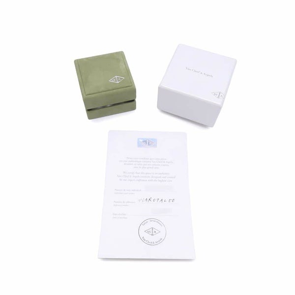 ヴァンクリーフ&アーペル リング ドゥ パピヨン アントレ レ ドア リング ダイヤ 36P 0.99ct マザーオブパール K18PG サイズ50 指輪