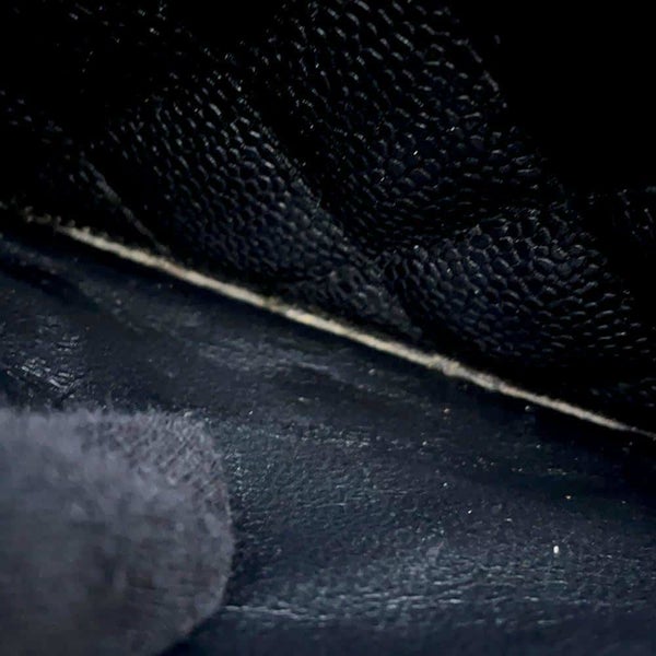 シャネル ショルダーバッグ ココマーク マトラッセ キャビアスキン A22476 CHANEL ワンショルダー セミショルダー 黒