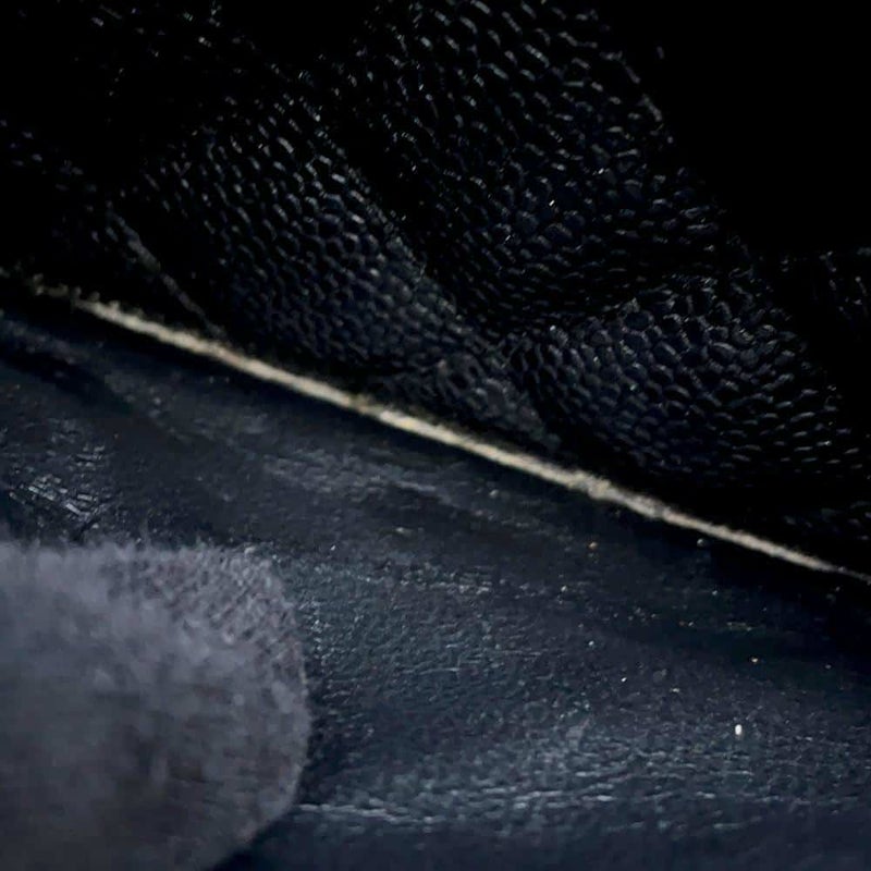 シャネル ショルダーバッグ ココマーク マトラッセ キャビアスキン A22476 CHANEL ワンショルダー セミショルダー 黒