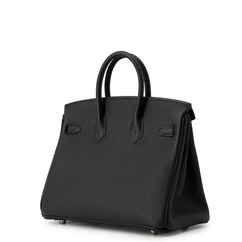 エルメス バーキン25 ブラック/シャンパンゴールド金具 トゴ K刻印 HERMES Birkin ハンドバッグ 黒