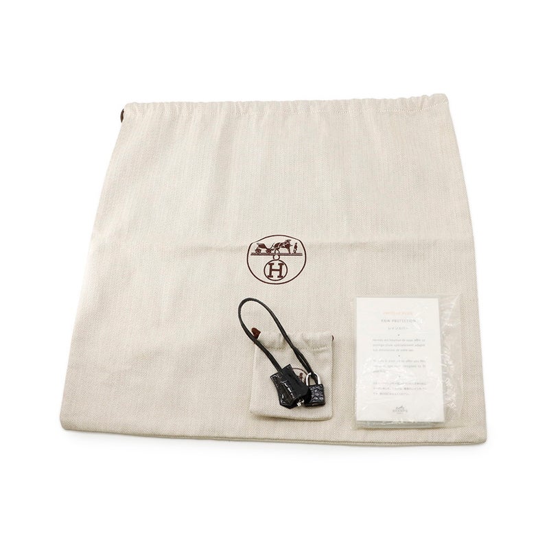 エルメス バーキン30 ブラック/シルバー金具 ニロティカスシャイン □L刻印 HERMES Birkin ハンドバッグ 黒