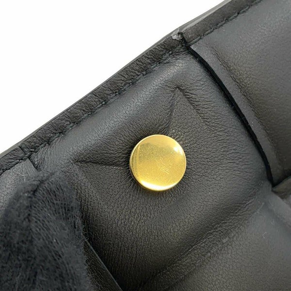 ボッテガヴェネタ ショルダーバッグ イントレチャート キャンディ パデッド カセット ラムスキン 716648 黒