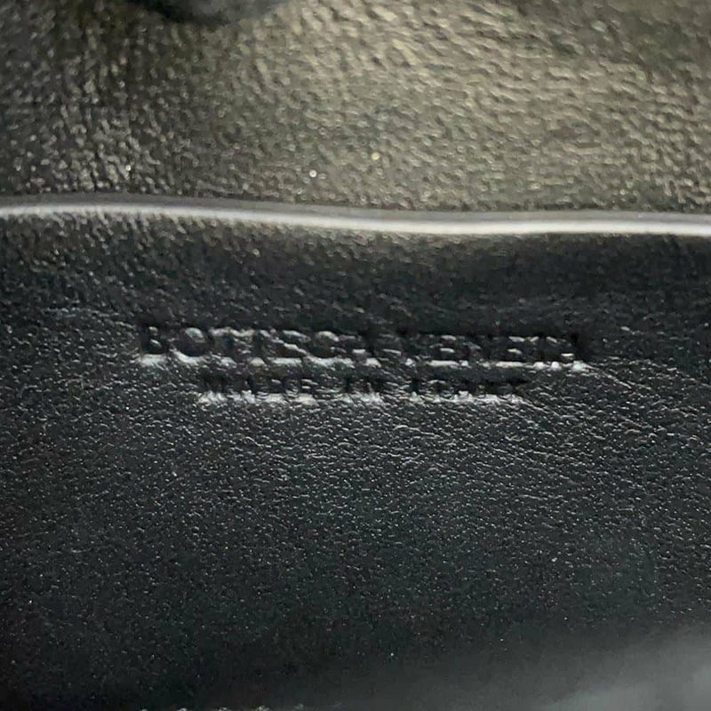 ボッテガヴェネタ ショルダーバッグ イントレチャート キャンディ パデッド カセット ラムスキン 716648 黒