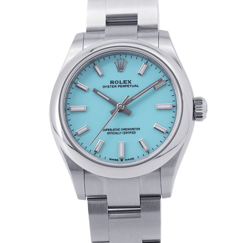 ロレックス オイスターパーペチュアル31 ランダムシリアル ルーレット 277200 ROLEX 腕時計 レディース ターコイズブルー文字盤