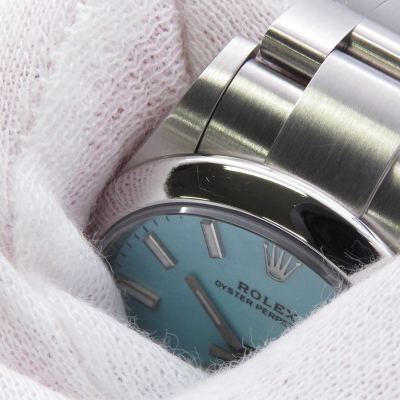 ロレックス オイスターパーペチュアル31 ランダムシリアル ルーレット 277200 ROLEX 腕時計 レディース ターコイズブルー文字盤