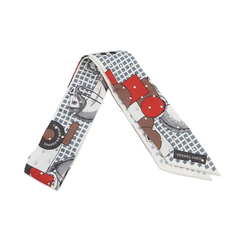 エルメス スカーフ ツイリー クルーテ カヴァリエ・アン・フォルム Cavalier En Formes スタッズ HERMES 2024年秋冬