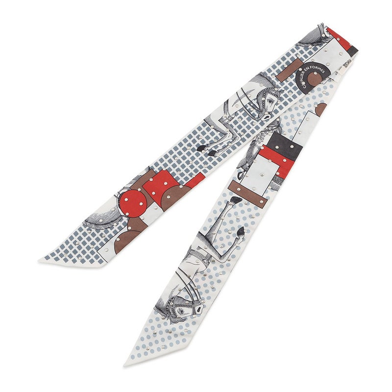 エルメス スカーフ ツイリー クルーテ カヴァリエ・アン・フォルム Cavalier En Formes スタッズ HERMES 2024年秋冬