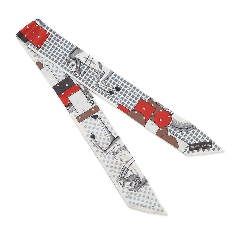 エルメス スカーフ ツイリー クルーテ カヴァリエ・アン・フォルム Cavalier En Formes スタッズ HERMES 2024年秋冬