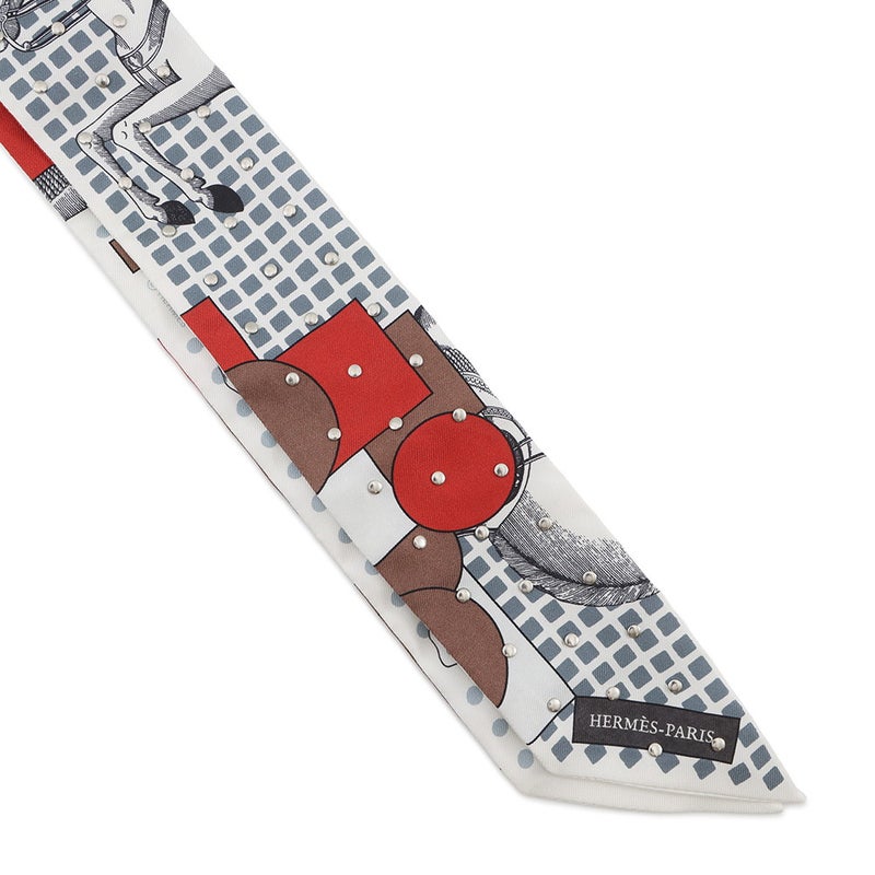 エルメス スカーフ ツイリー クルーテ カヴァリエ・アン・フォルム Cavalier En Formes スタッズ HERMES 2024年秋冬