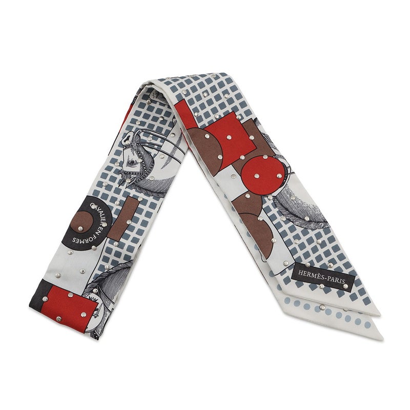 エルメス スカーフ ツイリー クルーテ カヴァリエ・アン・フォルム Cavalier En Formes スタッズ HERMES 2024年秋冬