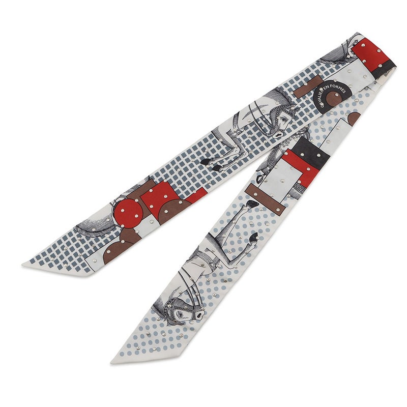 エルメス スカーフ ツイリー クルーテ カヴァリエ・アン・フォルム Cavalier En Formes スタッズ HERMES 2024年秋冬