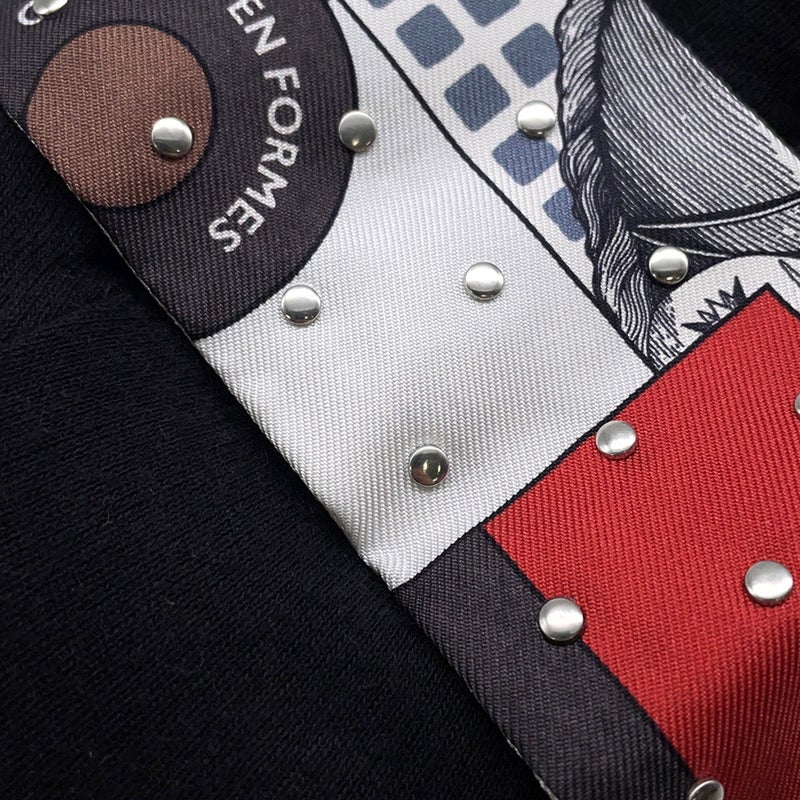 エルメス スカーフ ツイリー クルーテ カヴァリエ・アン・フォルム Cavalier En Formes スタッズ HERMES 2024年秋冬