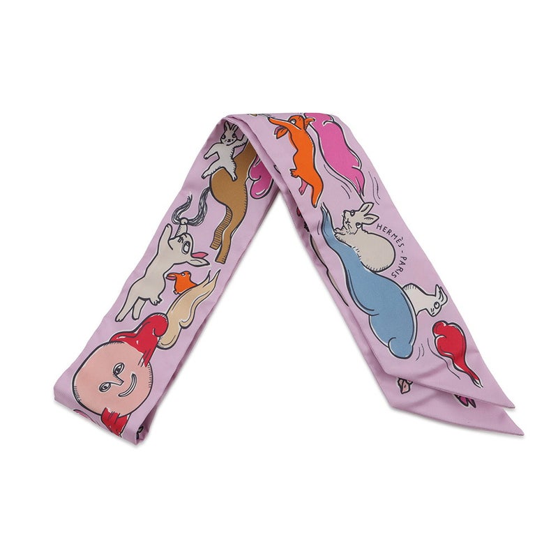 エルメス スカーフ ツイリー 千と一のウサギ Mille et Un Lapins HERMES シルクツイル 2023秋冬