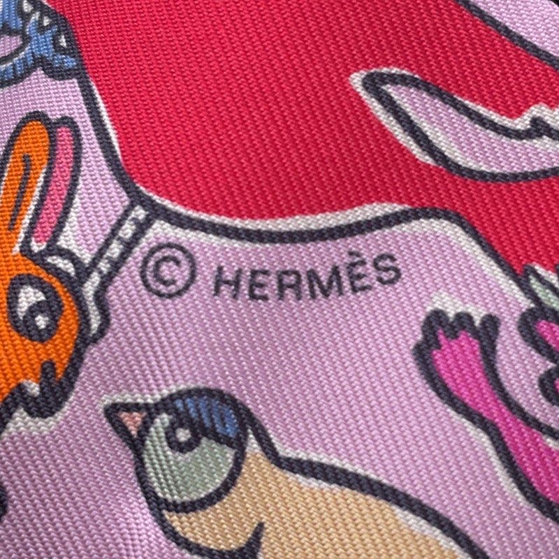 エルメス スカーフ ツイリー 千と一のウサギ Mille et Un Lapins HERMES シルクツイル 2023秋冬
