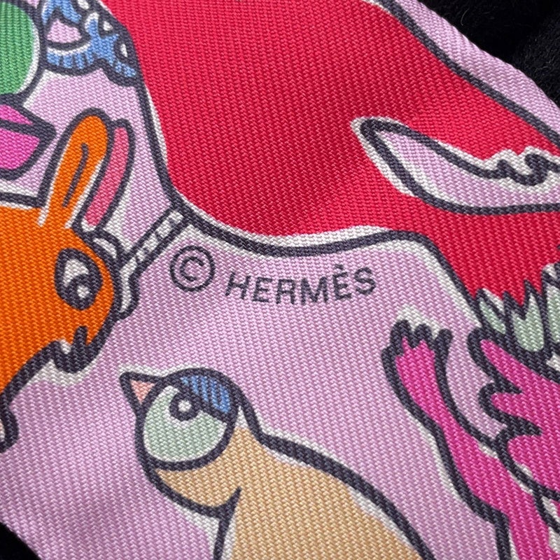 エルメス スカーフ ツイリー 千と一のウサギ Mille et Un Lapins HERMES シルクツイル 2023秋冬