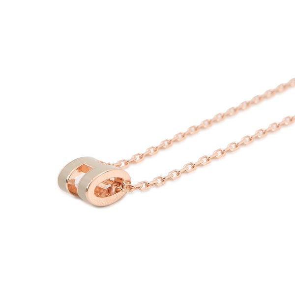 エルメス ネックレス ミニ・ポップアッシュ マロングラッセ/ピンクゴールド金具 HERMES アクセサリー ポップH
