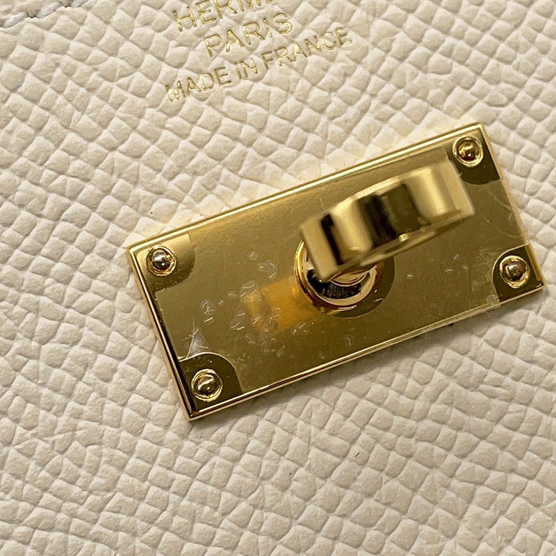 エルメス ケリーウォレット ロング トゥーゴー クレ/ゴールド金具 エプソン K刻印 財布