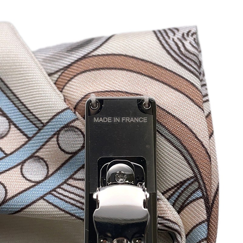 エルメス バレッタ グルネルPM グラン・トゥラララ シルク HERMES ヘアアクセサリー リボン