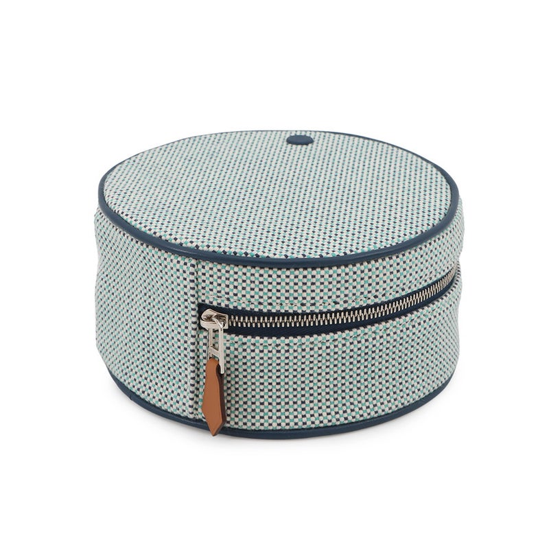 エルメス ポーチ エヴァジオン コットン マリン/シルバー金具 コットン HERMES 小物入れ