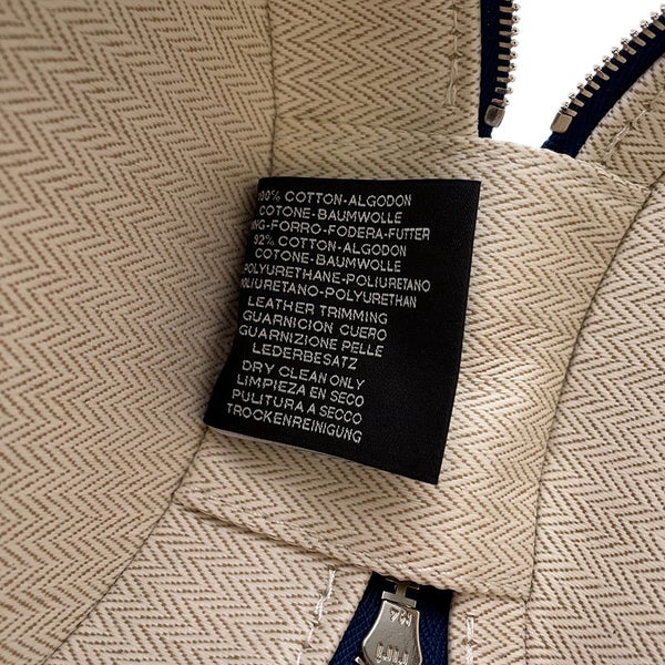 エルメス ポーチ エヴァジオン コットン マリン/シルバー金具 コットン HERMES 小物入れ