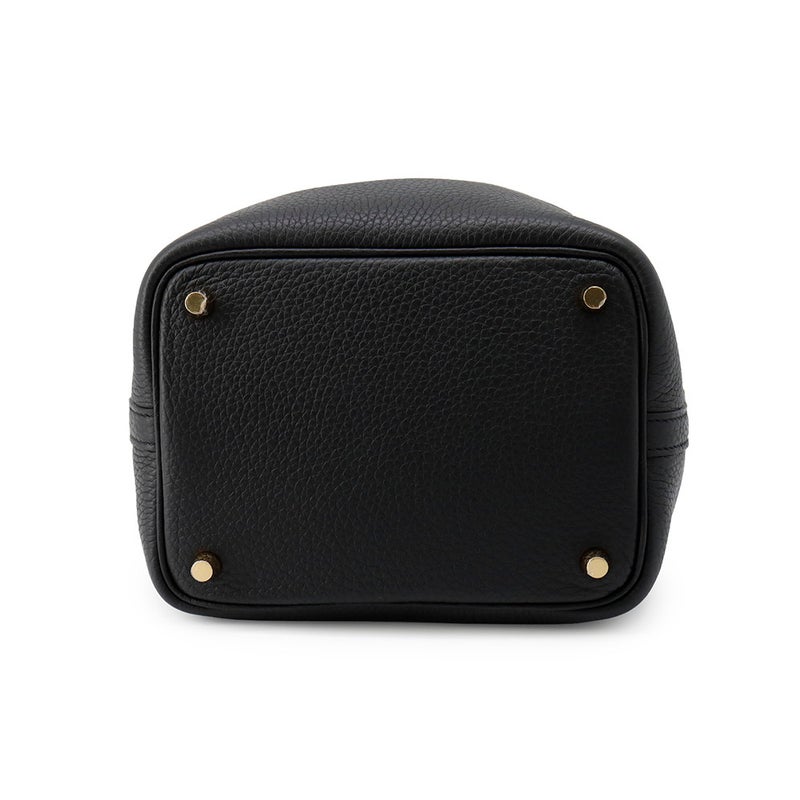 エルメス ハンドバッグ ピコタンロックPM ブラック/ゴールド金具 トリヨンクレマンス W刻印 黒