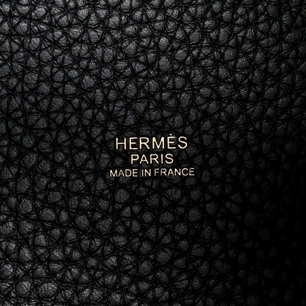 エルメス ハンドバッグ ピコタンロックPM ブラック/ゴールド金具 トリヨンクレマンス W刻印 黒