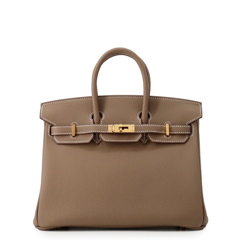 エルメス バーキン25 エトゥープ/ゴールド金具 トゴ Y刻印 HERMES Birkin ハンドバッグ