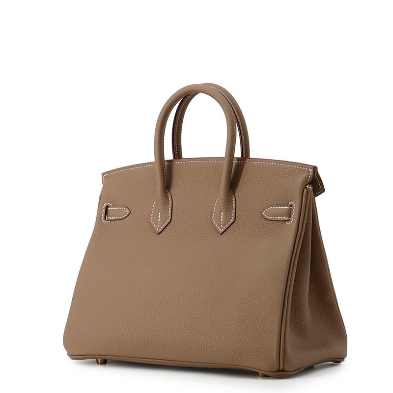 エルメス バーキン25 エトゥープ/ゴールド金具 トゴ Y刻印 HERMES Birkin ハンドバッグ