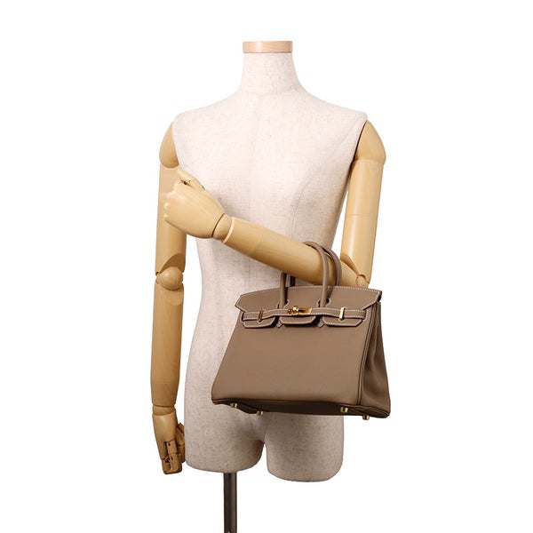 エルメス バーキン25 エトゥープ/ゴールド金具 トゴ Y刻印 HERMES Birkin ハンドバッグ