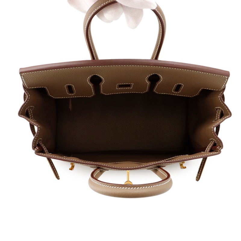 エルメス バーキン25 エトゥープ/ゴールド金具 トゴ Y刻印 HERMES Birkin ハンドバッグ