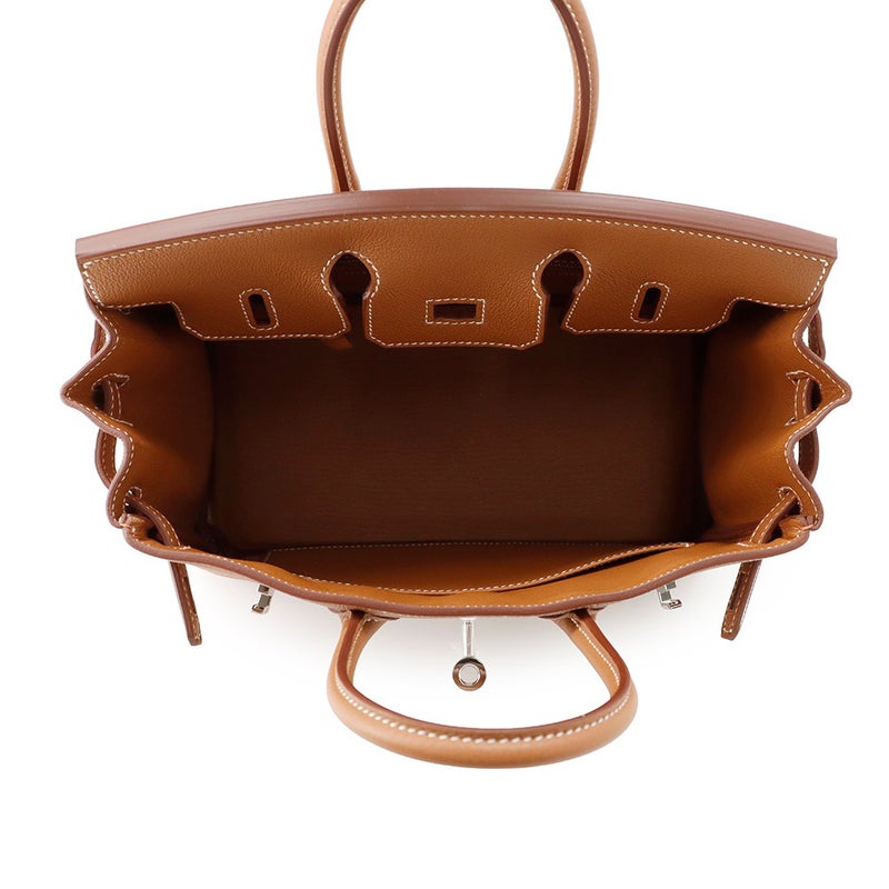 エルメス バーキン25 ゴールド/シルバー金具 トゴ G刻印 HERMES Birkin ハンドバッグ